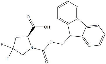 FMOC-4,4-DIFLUORO-L-PROLINE,,结构式
