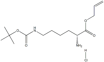 Ne-Boc-D-lysine allyl ester hydrochloride Structure