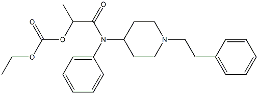 (1-Oxo-1-((1-phenethylpiperidin-4-yl)(phenyl)aMino)propan-2-yl)carbonic Acid Ethyl Ester Structure