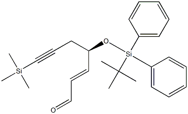 (R,E)-4-((tert-Butyldiphenylsilyl)oxy)-7-(triMethylsilyl)hept-2-en-6-ynal, , 结构式