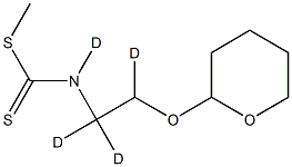 [2-[(Tetrahydro-2H-pyran-2-yl)oxy]ethyl]carbaModithioic Acid Methyl Ester-d4 Structure