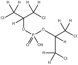 Bis(1,3-dichloro-2-propyl) Phosphate-d10 Structure