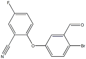 2-溴-5-(2-氰基-4-氟苯氧基)苯甲醛 结构式