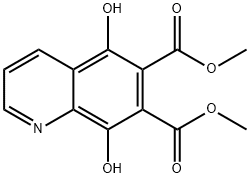 5,8-二羟基喹啉-6,7-二羧酸二甲酯, 684287-56-7, 结构式