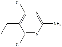 2-氨基-4,6-二氯-5-乙基嘧啶 结构式