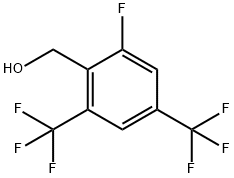 2-氟-4,6-双(三氟甲基)苄醇 结构式