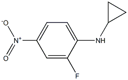 N-cyclopropyl-2-fluoro-4-nitroaniline Structure