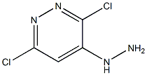 4-肼基-3,6-二氯哒嗪, , 结构式