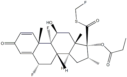 氟替卡松杂质C, , 结构式
