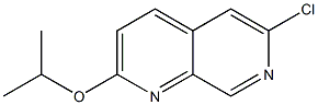 6-chloro-2-isopropoxy-1,7-naphthyridine 化学構造式