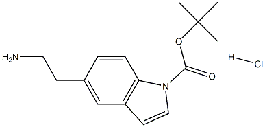 tert-butyl 5-(2-aMinoethyl)-1H-indole-1-carboxylate
hydrochloride Structure