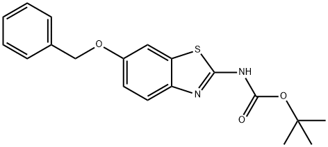 (6-Benzyloxy-benzothiazol-2-yl)-carbaMic acid tert-butyl ester Structure