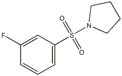 1-[(3-FLUOROPHENYL)SULFONYL]PYRROLIDINE Structure