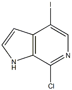 7-Chloro-4-iodo-6-azaindole Structure
