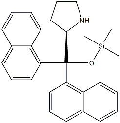 (R)- 2-(Dinaphthalen-1-yl(triMethylsilyloxy)Methyl)pyrrolidine Structure