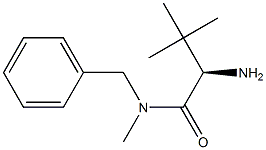 (2R)-2-氨基-N,3,3-三甲基-N-(苯基甲基)丁酰胺, , 结构式