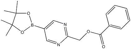 (5-(4,4,5,5-tetraMethyl-1,3,2-dioxaborolan-2-yl)pyriMidin-2-yl)Methyl benzoate Structure