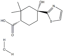 (1S,4R)-4-hydroxy-2,2-diMethyl-4-(1,3-thiazol-2-yl)cyclohexanecarboxylic acid hydrate