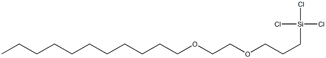 4,7-二氧杂十八烷基三氯硅烷, , 结构式