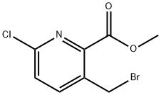 3-(溴甲基)-6-氯吡啶甲酸甲酯,1201924-34-6,结构式