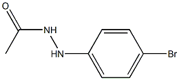Acetic acid N'-(4-broMo-phenyl)-hydrazide Structure
