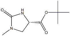 (S)- 1-甲基-2-氧代咪唑啉-4-甲酸叔丁酯, , 结构式