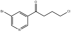 1-(5-broMopyridin-3-yl)-4-chlorobutan-1-one Structure
