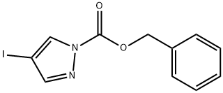 benzyl 4-iodo-1H-pyrazole-1-carboxylate 结构式