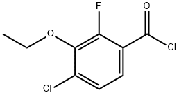 4-クロロ-3-エトキシ-2-フルオロベンゾイルクロリド 化学構造式