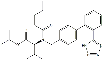 缬沙坦异丙酯 结构式
