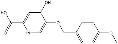 4-Hydroxy-5-(4-Methoxy-benzyloxy)-1,4-dihydro-pyridine-2-carboxylic acid 结构式