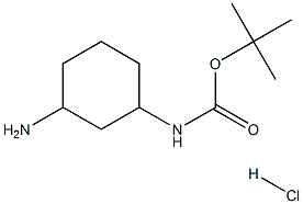 (3-AMino-cyclohexyl)-carbaMic acid tert-butyl ester.HCl,,结构式
