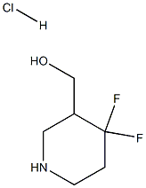 (4,4-difluoropiperidin-3-yl)Methanol hydrochloride Structure