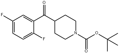 tert-butyl 4-(2,5-difluorobenzoyl)piperidine-1-carboxylate, 1228631-03-5, 结构式