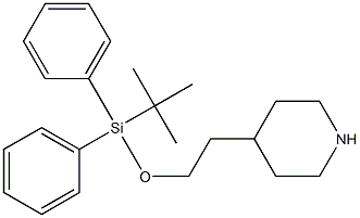 4-(2-(叔丁基二苯基硅氧基)乙基)吡啶, , 结构式