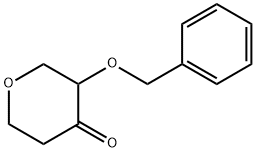 3-(benzyloxy)oxan-4-one Struktur