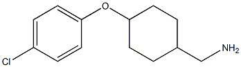 (4-(4-chlorophenoxy)cyclohexyl)MethanaMine Structure