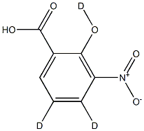 3-Nitrosalicylic Acid-d3,,结构式