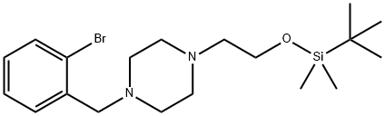 1-(2-broMobenzyl)-4-(2-((tert-butyldiMethylsilyl)oxy)ethyl)piperazine|1-(2-溴苯甲基)-4-(2-((叔-丁基二甲基甲硅烷基)氧代)乙基)哌嗪