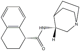(R)-N-((R)-3-奎宁基)-1,2,3,4-四氢萘基-1-甲酰胺 结构式