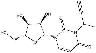 N3-(Butyn-3-yl)uridine Struktur