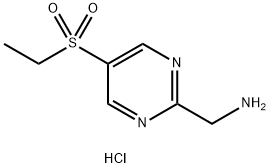 (5-(ethylsulfonyl)pyriMidin-2-yl)MethanaMine hydrochloride Structure