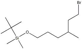 ((6-BroMo-4-Methylhexyl)oxy)(tert-butyl)diMethylsilane Structure