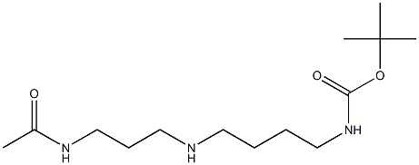(4-((3-AcetaMidopropyl)aMino)butyl)carbaMic Acid tert-Butyl Ester Structure