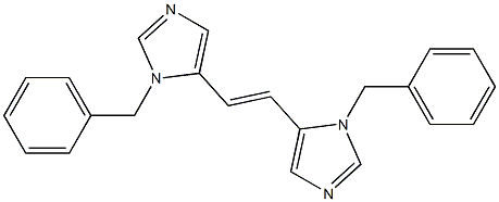(E)-1,2-Bis(1-benzyl-1H-iMidazol-5-yl)ethene Structure