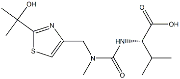 (S)-2-(3-((2-(2-Hydroxypropan-2-yl)thiazol-4-yl)Methyl)-3-Methylureido)-3-Methylbutanoic Acid Structure