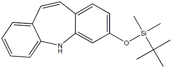 3-((tert-ButyldiMethylsilyl)oxy)-5H-dibenzo[b,f]azepine Structure
