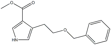 4-(2-(Benzyloxy)ethyl)-1H-pyrrole-3-carboxylic Acid Methyl Ester Structure