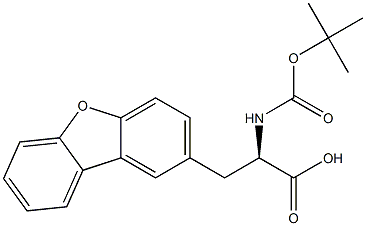 (R)-2-((tert-butoxycarbonyl)aMino)-3-(dibenzo[b,d]furan-2-yl)propanoic acid Struktur