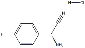 (R)-2-AMINO-2-(4-FLUOROPHENYL)ACETONITRILE HYDROCHLORIDE, , 结构式